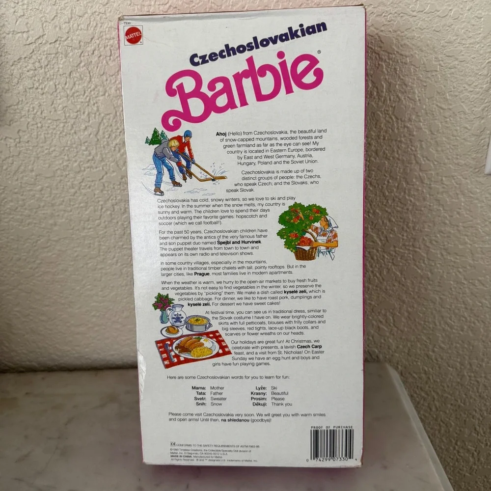 Mattel czechoslovakian barbie